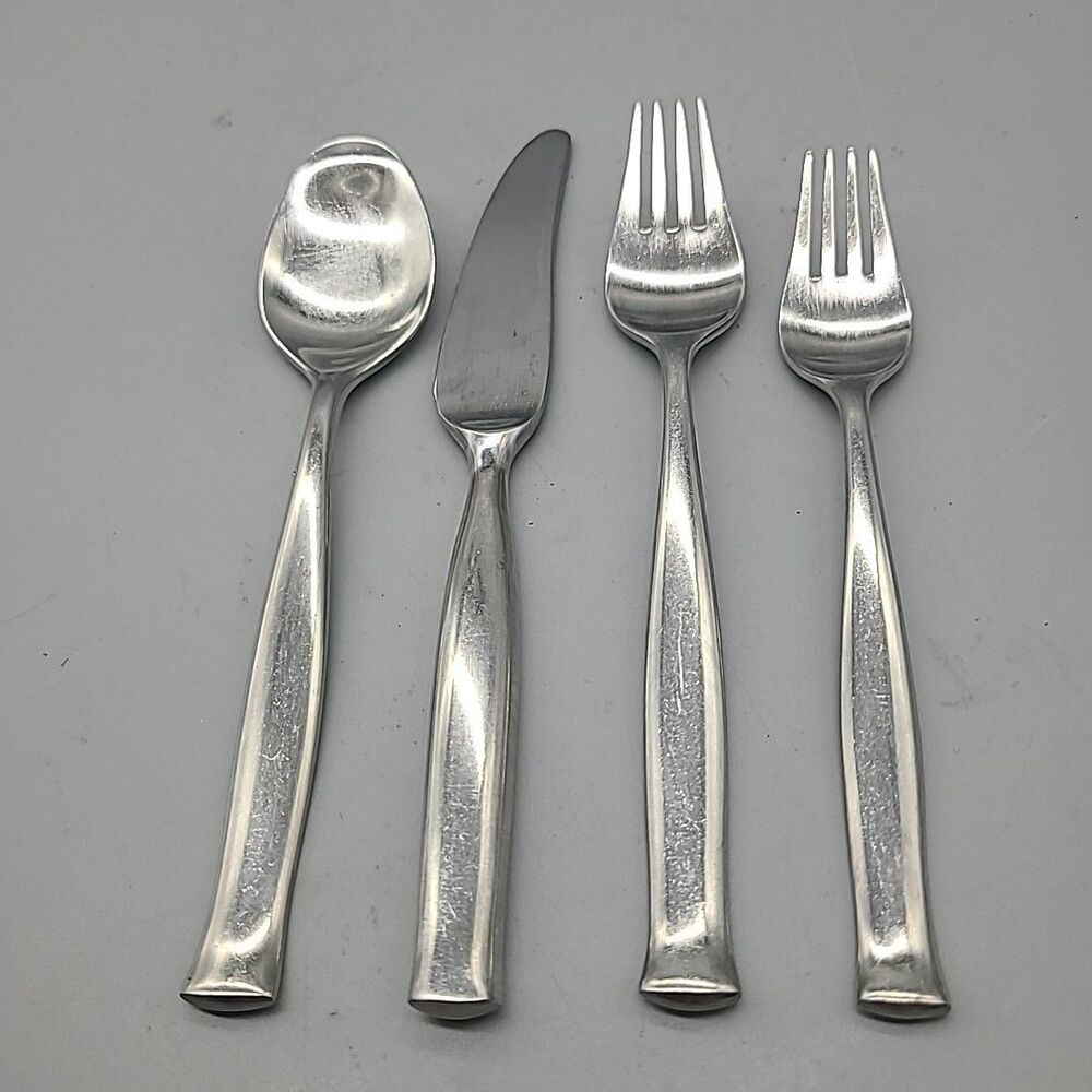 DANSK ELSINORE  Satin Stainless TORUN JAPAN  4 Piece Place Set silverware